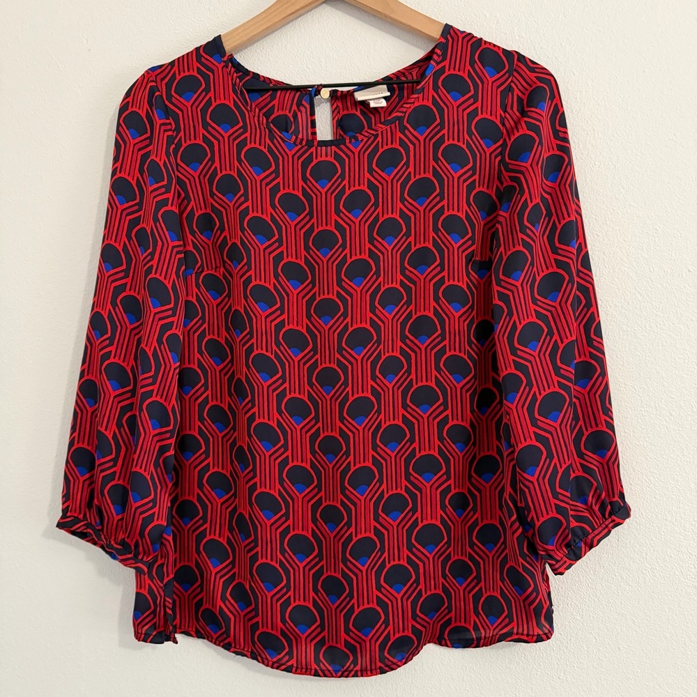 Merona -‎ Patterned Satin Blouse